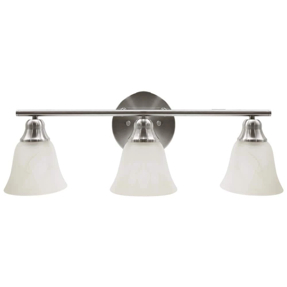 24 in. 3-Lights Brushed Nickel LED Vanity Light Bar by KINWELL 3 24 in. 3-Lights Brushed Nickel LED Vanity Light Bar by KINWELL
