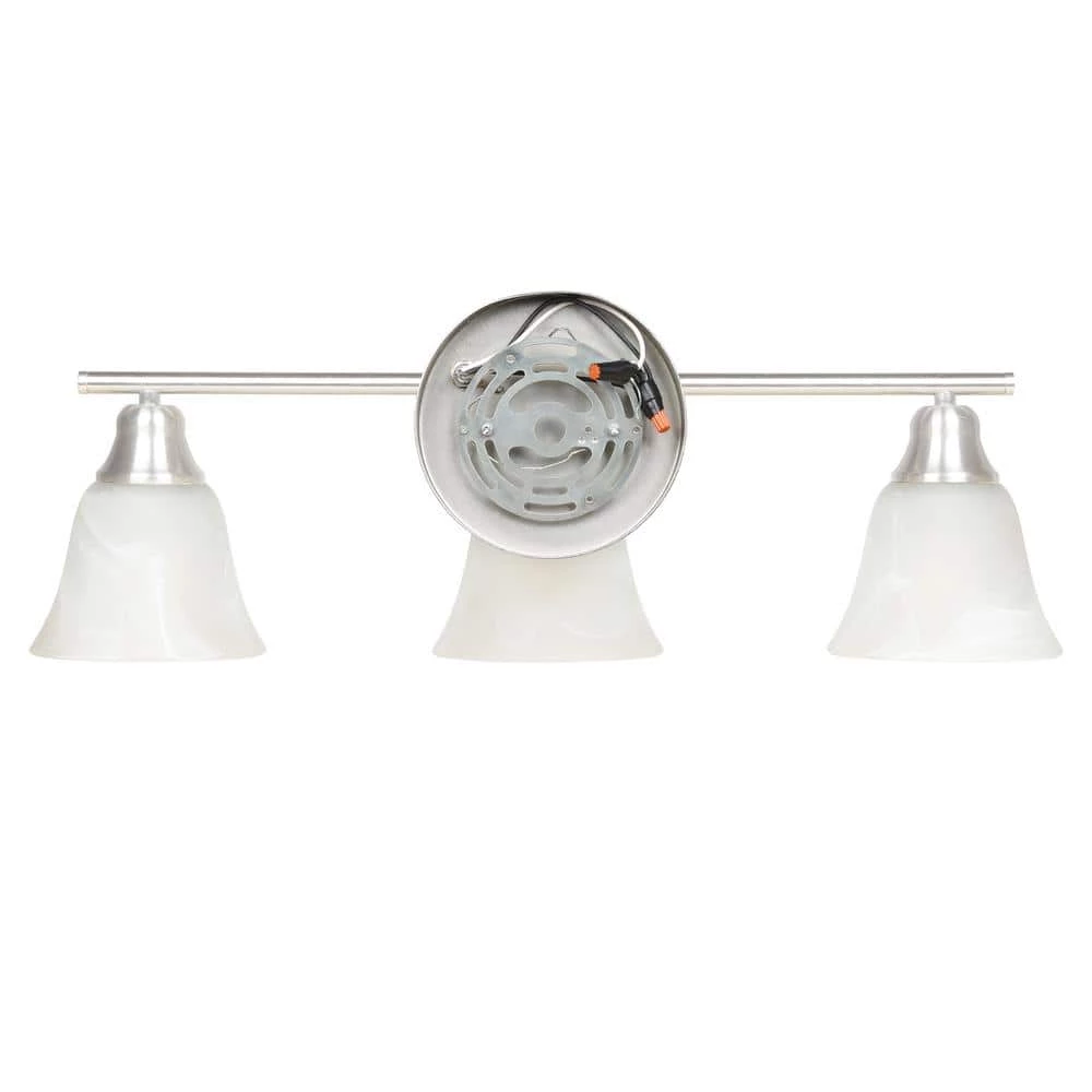 24 in. 3-Lights Brushed Nickel LED Vanity Light Bar by KINWELL 4 24 in. 3-Lights Brushed Nickel LED Vanity Light Bar by KINWELL - Image 2