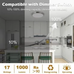 1-Light Brushed Nickel Selectable LED Flush Mount Ceiling Light by Pia Ricco -KINWELL shop brushed nickel pia ricco flush mount lights 1jay a 11195cbn 4f 1000