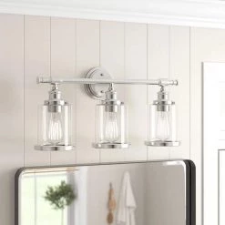 5.1 in. 3 Light Brushed Nickel Vanity Light with Bathroom Set by Pia Ricco -KINWELL shop brushed nickel pia ricco vanity lighting 1jay 81503 31 1000