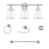 5.1 in. 3 Light Brushed Nickel Vanity Light with Bathroom Set by Pia Ricco -KINWELL shop brushed nickel pia ricco vanity lighting 1jay 81503 64 1000