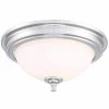 Dome 2-Light 13 in. Brushed Nickle Finish Ceiling Fixture Flush Mount by Pia Ricco -KINWELL shop brushed nickle finish pia ricco flush mount lights 1jay 75842 64 1000