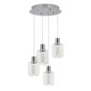 Essence Globe 25-Watt Integrated LED 4-Light Chrome Modern Hanging Pendant Light Chandelier for Kitchen Dining Room by Artika 1 Essence Globe 25-Watt Integrated LED 4-Light Chrome Modern Hanging Pendant Light Chandelier for Kitchen Dining Room by Artika -KINWELL shop chrome artika chandeliers chg4ls 64 1000