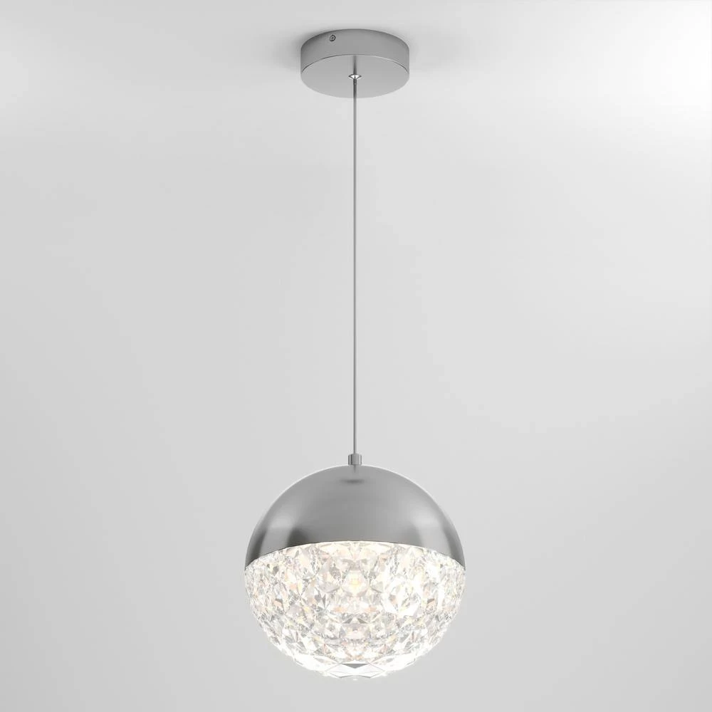 Carat Ball 15-Watt Integrated LED Chrome Pendant by Artika 9 Carat Ball 15-Watt Integrated LED Chrome Pendant by Artika - Image 7