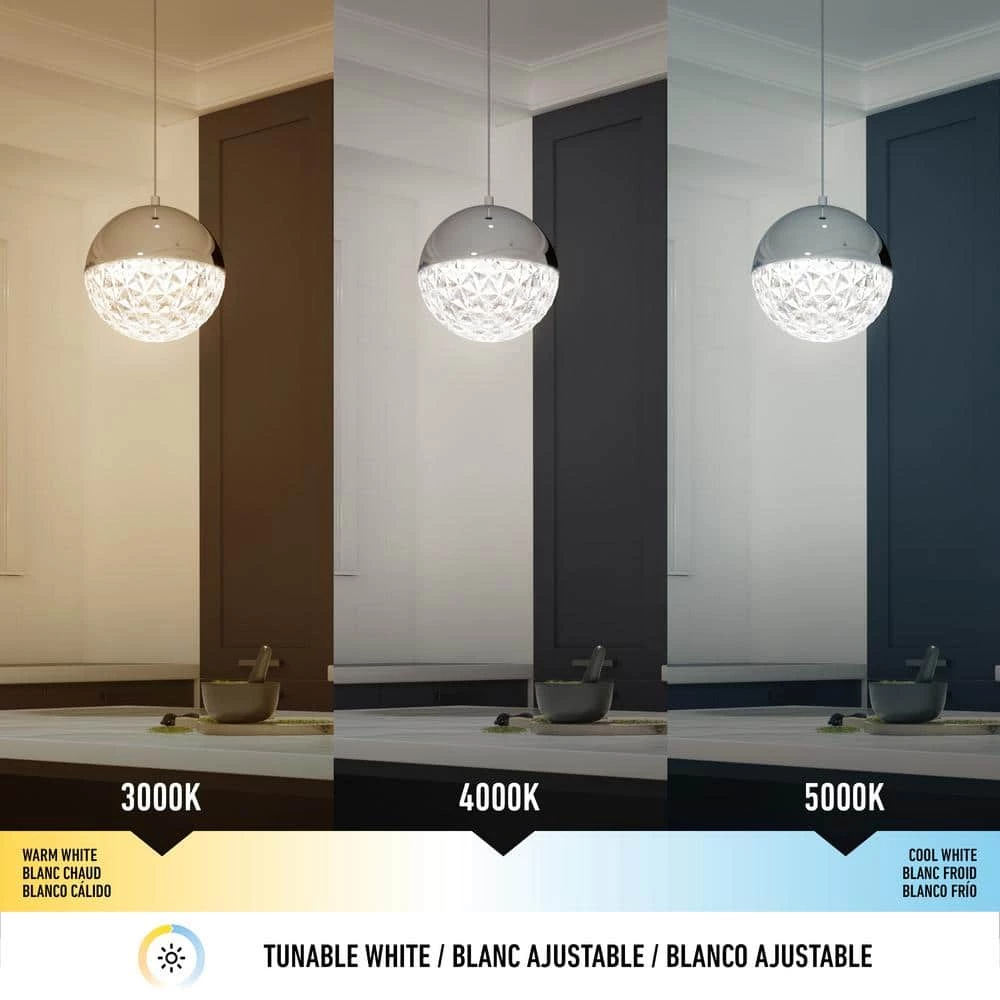 Carat Ball 15-Watt Integrated LED Chrome Pendant by Artika 6 Carat Ball 15-Watt Integrated LED Chrome Pendant by Artika - Image 4