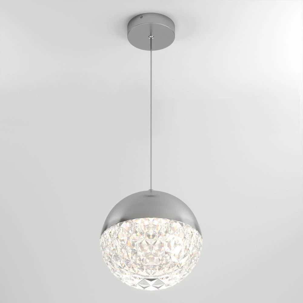 Carat Ball 15-Watt Integrated LED Chrome Pendant by Artika 10 Carat Ball 15-Watt Integrated LED Chrome Pendant by Artika - Image 8