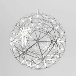 Elden Big 23-Watt 1-Light Chrome Integrated LED Hanging Pendant Light by Artika 16 Elden Big 23-Watt 1-Light Chrome Integrated LED Hanging Pendant Light by Artika -KINWELL shop chrome artika chandeliers pdt el hd2cr 44 1000