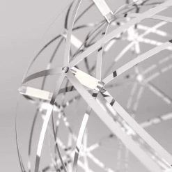 Elden Big 23-Watt 1-Light Chrome Integrated LED Hanging Pendant Light by Artika 18 Elden Big 23-Watt 1-Light Chrome Integrated LED Hanging Pendant Light by Artika -KINWELL shop chrome artika chandeliers pdt el hd2cr 76 1000