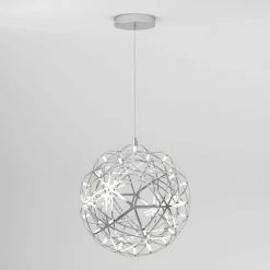 Elden Big 23-Watt 1-Light Chrome Integrated LED Hanging Pendant Light by Artika 13 Elden Big 23-Watt 1-Light Chrome Integrated LED Hanging Pendant Light by Artika -KINWELL shop chrome artika chandeliers pdt el hd2cr c3 1000