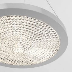 Glam 18-Watt 1-Light Chrome Integrated LED Hanging Pendant Light by Artika -KINWELL shop chrome artika chandeliers pdt gl hd2cr 44 1000