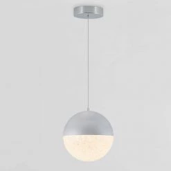 Sparkle Ball 23-Watt Integrated LED Chrome Modern Hanging Pendant Light for Kitchen Island by Artika 13 Sparkle Ball 23-Watt Integrated LED Chrome Modern Hanging Pendant Light for Kitchen Island by Artika -KINWELL shop chrome artika chandeliers pdt1 sb hd1 1f 1000