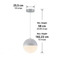 Sparkle Ball 23-Watt Integrated LED Chrome Modern Hanging Pendant Light for Kitchen Island by Artika 11 Sparkle Ball 23-Watt Integrated LED Chrome Modern Hanging Pendant Light for Kitchen Island by Artika -KINWELL shop chrome artika chandeliers pdt1 sb hd1 40 1000