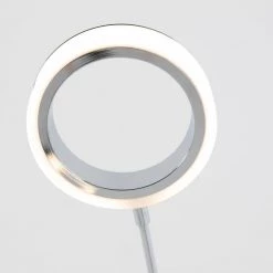 Optical 74 in. Chrome Modern Dimmable Floor Lamp with Foot Activated Switch for Living Room by Artika -KINWELL shop chrome artika floor lamps flr op ccr 44 1000