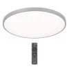 Europa 21 in. 1-Light Modern Chrome Selectable LED Flush Mount Ceiling Light for Hallway by Artika