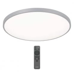 Europa 21 in. 1-Light Modern Chrome Selectable LED Flush Mount Ceiling Light for Hallway by Artika