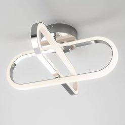 Arlo 14 in. 1-Light Chrome LED Modern Flush Mount Ceiling Light for Kitchen Dining Room by Artika -KINWELL shop chrome artika flush mount lights fm ar cr 44 1000