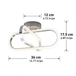 Arlo 14 in. 1-Light Chrome LED Modern Flush Mount Ceiling Light for Kitchen Dining Room by Artika -KINWELL shop chrome artika flush mount lights fm ar cr c3 1000