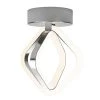 Axel 7 in. 1-Light Chrome Modern Integrated LED Flush Mount Ceiling Light for Hallway by Artika -KINWELL shop chrome artika flush mount lights fm ax 64 1000