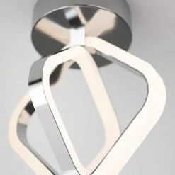 Axel 7 in. 1-Light Chrome Modern Integrated LED Flush Mount Ceiling Light for Hallway by Artika -KINWELL shop chrome artika flush mount lights fm ax fa 1000