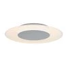 Echo 14 in. Chrome Modern LED Flush Mount Ceiling Light for Kitchen and Bedroom by Artika -KINWELL shop chrome artika flush mount lights fm ec 64 1000