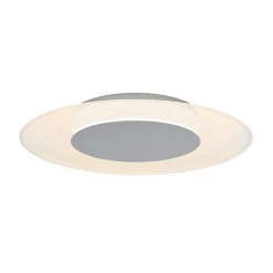 Echo 14 in. Chrome Modern LED Flush Mount Ceiling Light for Kitchen and Bedroom by Artika