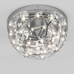 Elden 13 in. 1-Light Chrome Modern LED Flush Mount Ceiling Light by Artika 14 Elden 13 in. 1-Light Chrome Modern LED Flush Mount Ceiling Light by Artika -KINWELL shop chrome artika flush mount lights fm el hd2cr 1f 1000