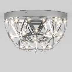 Elden 13 in. 1-Light Chrome Modern LED Flush Mount Ceiling Light by Artika 15 Elden 13 in. 1-Light Chrome Modern LED Flush Mount Ceiling Light by Artika -KINWELL shop chrome artika flush mount lights fm el hd2cr 44 1000