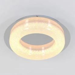 Famous 14 in. 1-Light Chrome Modern Integrated LED Flush Mount Ceiling Light with Crystal Glass for Bedroom and Hallway by Artika -KINWELL shop chrome artika flush mount lights fm fa c3 1000