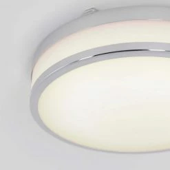 Luna 12 in. 1-Light Chrome Modern Integrated LED Flush Mount Ceiling Light for Bedroom and Hallway by Artika 14 Luna 12 in. 1-Light Chrome Modern Integrated LED Flush Mount Ceiling Light for Bedroom and Hallway by Artika -KINWELL shop chrome artika flush mount lights fm lun l1 44 1000