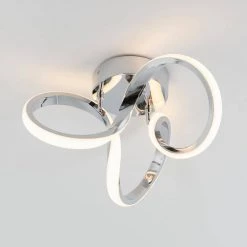 Swirl 13 in. Chrome Modern LED Flush Mount Ceiling Light for Kitchen Dining Room by Artika 13 Swirl 13 in. Chrome Modern LED Flush Mount Ceiling Light for Kitchen Dining Room by Artika -KINWELL shop chrome artika flush mount lights fm swr c 1f 1000