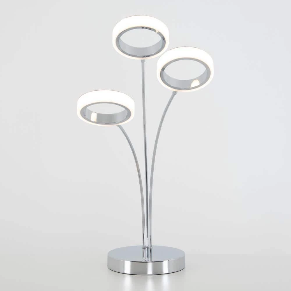 Optical 22 in. Chrome Modern Dimming Table Lamp for Living Room by Artika 6 Optical 22 in. Chrome Modern Dimming Table Lamp for Living Room by Artika - Image 4