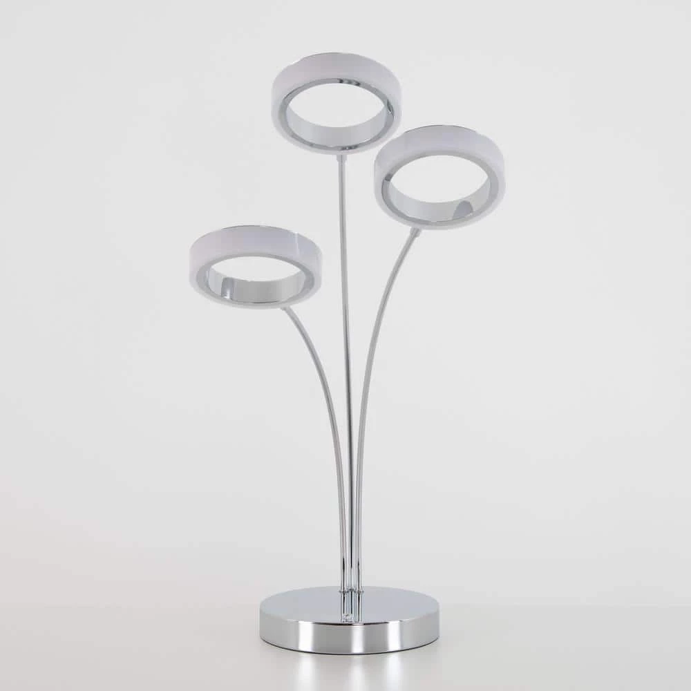 Optical 22 in. Chrome Modern Dimming Table Lamp for Living Room by Artika 5 Optical 22 in. Chrome Modern Dimming Table Lamp for Living Room by Artika - Image 3