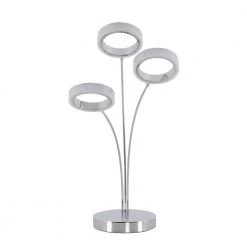 Optical 22 in. Chrome Modern Dimming Table Lamp for Living Room by Artika