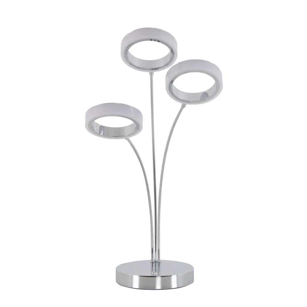Optical 22 in. Chrome Modern Dimming Table Lamp for Living Room by Artika 3 Optical 22 in. Chrome Modern Dimming Table Lamp for Living Room by Artika