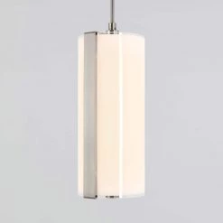 Subway Round 12-Watt Integrated LED Chrome Modern Hanging Mini Pendant Light for Kitchen Island by Artika -KINWELL shop chrome artika pendant lights pdt 1sub hd cr 1f 1000