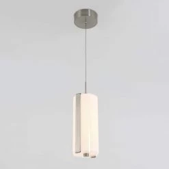 Subway Round 12-Watt Integrated LED Chrome Modern Hanging Mini Pendant Light for Kitchen Island by Artika -KINWELL shop chrome artika pendant lights pdt 1sub hd cr 44 1000