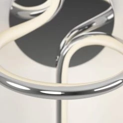 Swirl Mini 8.9 in. 1-Light Chrome LED Modern Indoor Wall Sconce Vanity Light for Hallway and Bathroom by Artika -KINWELL shop chrome artika vanity lighting sco swc cr fa 1000