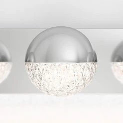 Carat 27 in. 4-Light Chrome LED Modern Bath Vanity Light Bar for Bathroom by Artika -KINWELL shop chrome artika vanity lighting van ca 76 1000