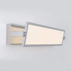 Reflection 27 in. 1-Light Chrome LED Modern Bath Vanity Light Bar for Bathroom with Tiltable Diffuser by Artika -KINWELL shop chrome artika vanity lighting van fp 44 1000