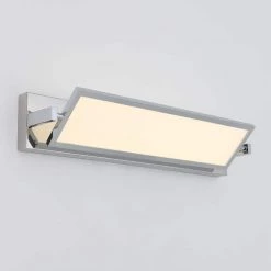 Reflection 27 in. 1-Light Chrome LED Modern Bath Vanity Light Bar for Bathroom with Tiltable Diffuser by Artika -KINWELL shop chrome artika vanity lighting van fp 4f 1000