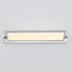 Reflection 27 in. 1-Light Chrome LED Modern Bath Vanity Light Bar for Bathroom with Tiltable Diffuser by Artika -KINWELL shop chrome artika vanity lighting van fp fa 1000