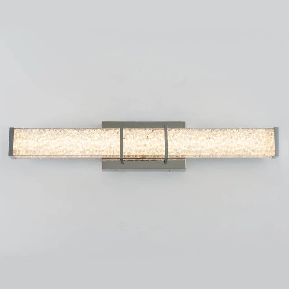 Riviera 27 in. 1-Light Chrome LED Modern Bath Vanity Light Bar for Bathroom by Artika 8 Riviera 27 in. 1-Light Chrome LED Modern Bath Vanity Light Bar for Bathroom by Artika - Image 6