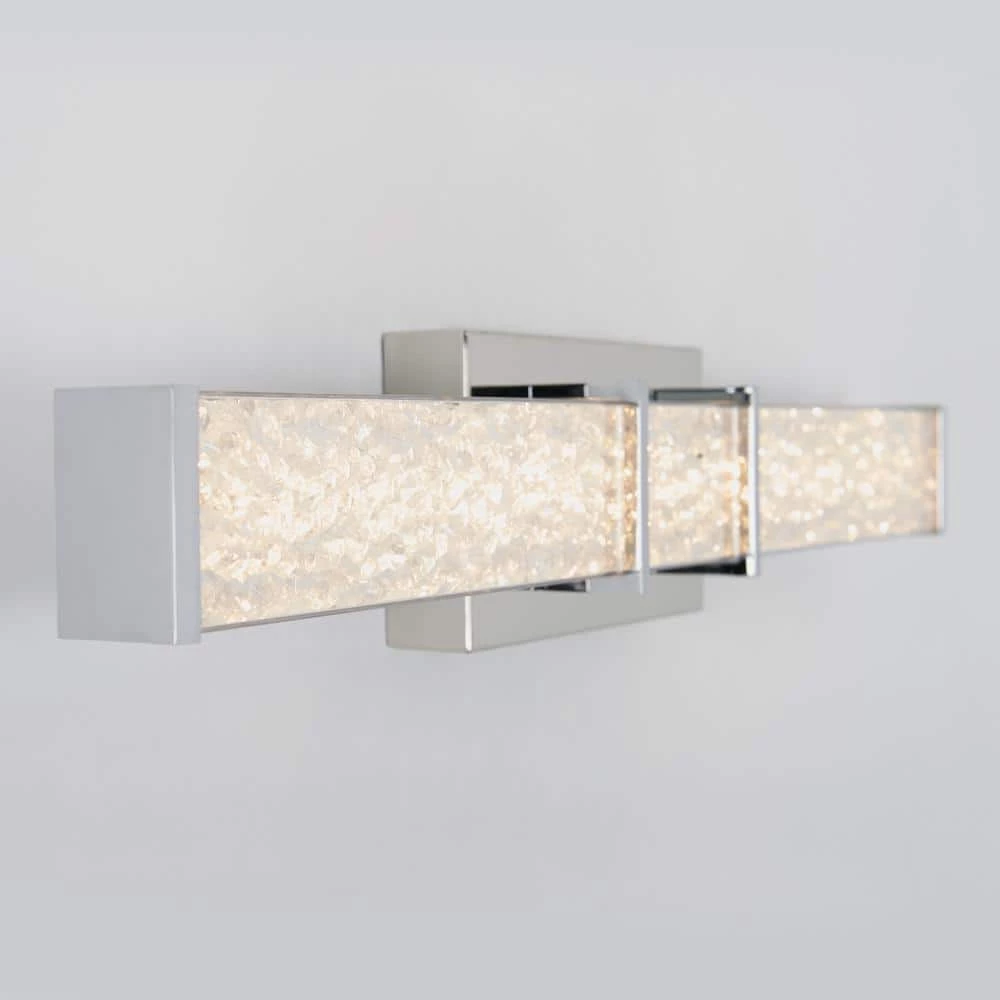 Riviera 27 in. 1-Light Chrome LED Modern Bath Vanity Light Bar for Bathroom by Artika 5 Riviera 27 in. 1-Light Chrome LED Modern Bath Vanity Light Bar for Bathroom by Artika - Image 3