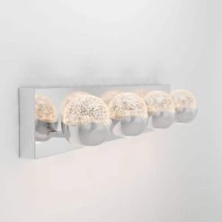 Oracle 27 in. 4-Light Chrome LED Modern Bath Vanity Light Bar with CCT for Bathroom by Artika -KINWELL shop chrome artika vanity lighting van4 orc hd2cr 44 1000