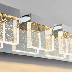 Essence Bubble Cube 24 in. 4-Light Chrome LED Modern Bath Vanity Light Bar for Bathroom by Artika 14 Essence Bubble Cube 24 in. 4-Light Chrome LED Modern Bath Vanity Light Bar for Bathroom by Artika -KINWELL shop chrome artika vanity lighting van4bc on 4f 1000