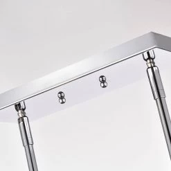 5-Light Chrome Dimmable Contemporary Kitchen Island Pendant with Clear Glass by Jushua -KINWELL shop chrome jushua chandeliers gol a60014 1f 1000