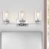 3-Light Chrome Dimmable Contemporary Bathroom Vanity-Light with Clear Glass by Jushua 2 3-Light Chrome Dimmable Contemporary Bathroom Vanity-Light with Clear Glass by Jushua -KINWELL shop chrome jushua vanity lighting gol a40029 64 1000