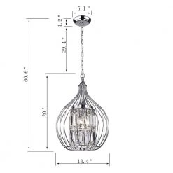 Contemporary 3-Light ChromeChandelier with Clear Seeded Glass Shades by KINWELL -KINWELL shop chrome kinwell chandeliers bsc gs009 sr 1f 1000