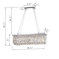 Modern 5-Light Chrome Chandelier by KINWELL 12 Modern 5-Light Chrome Chandelier by KINWELL -KINWELL shop chrome kinwell chandeliers bsc gs013 sr 44 1000