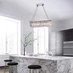 Modern 5-Light Chrome Chandelier by KINWELL 10 Modern 5-Light Chrome Chandelier by KINWELL -KINWELL shop chrome kinwell chandeliers bsc gs013 sr 4f 1000